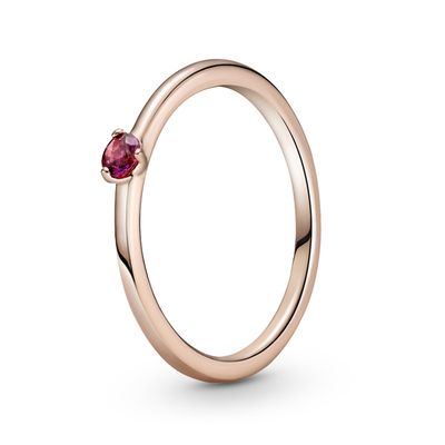 Red Solitaire Ring