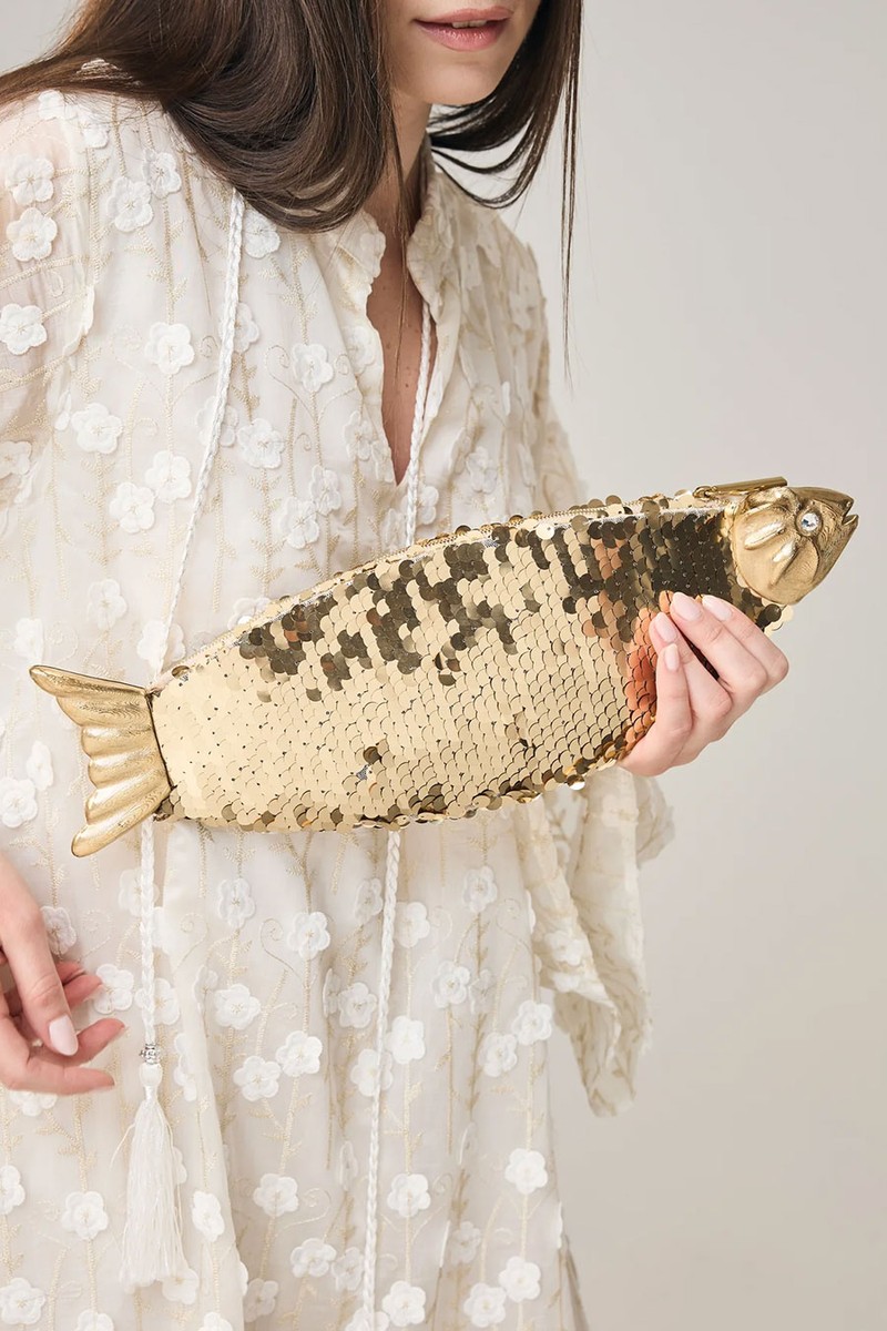 Gold Marea Clutch from L'alingi