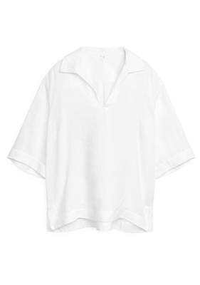 Linen Pop-Over Shirt