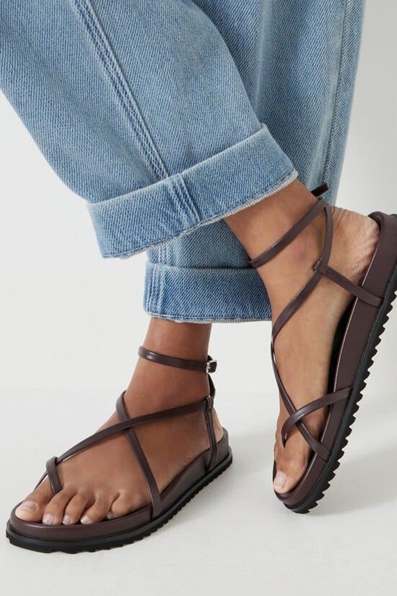 Thea Strappy Leather Sandals from Hush
