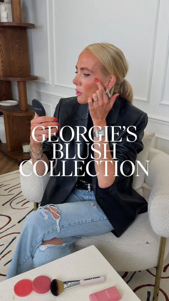 The secret to Georgie’s glow? Her blush drawer. Here are the ones that made the cut – save to add to your make-up bag…