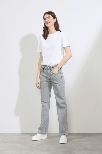 Push Organic-Cotton Straight-Leg Jeans from Raey