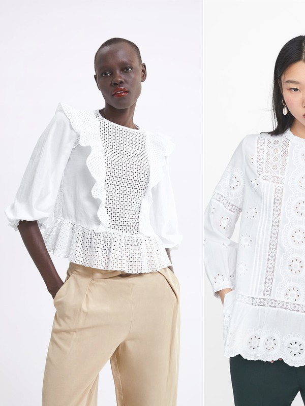 18 White Blouses Under £50