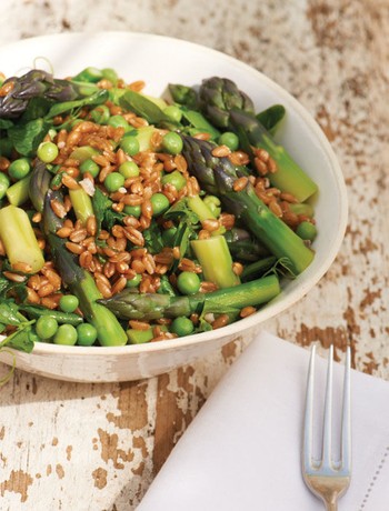 Asparagus, Spelt, Pea & Mint Salad