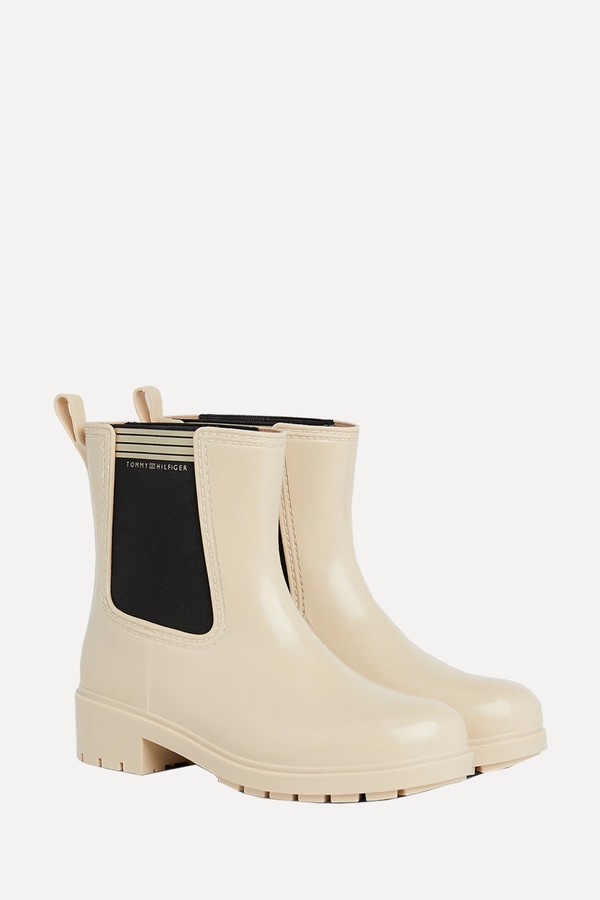 Essential Cleat Block Heel Rain Boots from Tommy Hilfiger