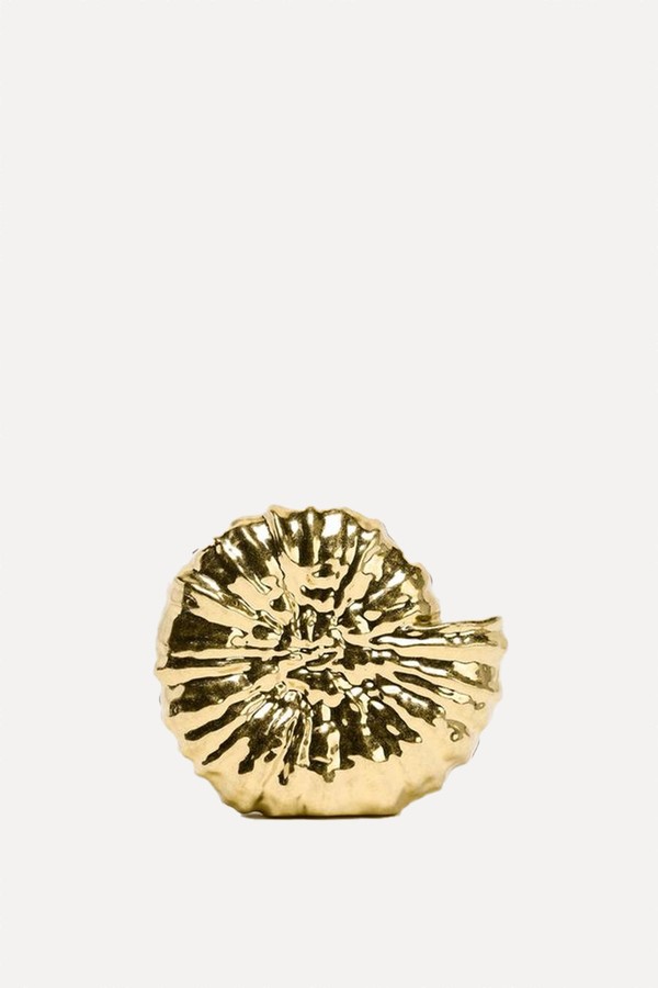 Metallic Shell Minaudière from ZARA