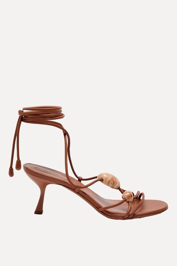 Gleam 65 Leather Sandals from ZIMMERMANN