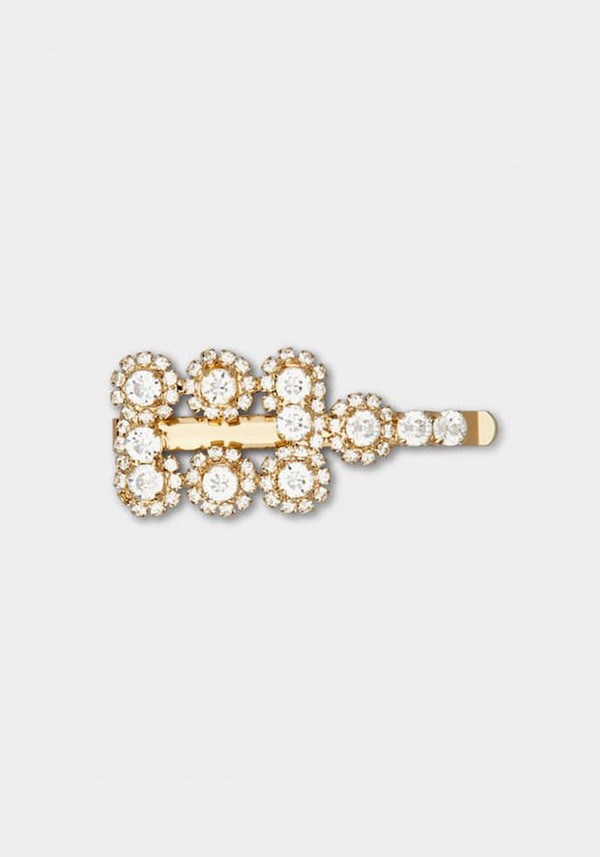  Flower Strass Buckle Hair Clip from Roger Vivier