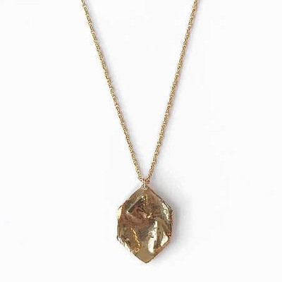 Textured Hexagon Necklace from Ammé London