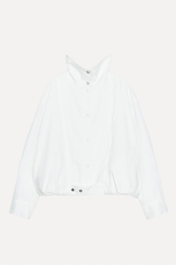100% Linen Bomber Jacket ZW Collection