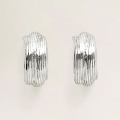 Metallic Hoop Earrings from Mango