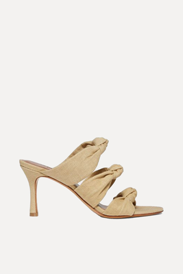 Cream Knot Sandal Heels from Le Monde Béryl x Relove