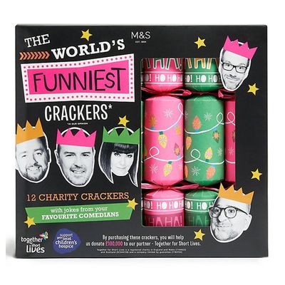 Recyclable Charity Christmas Crackers - Pack of 12  from M&S