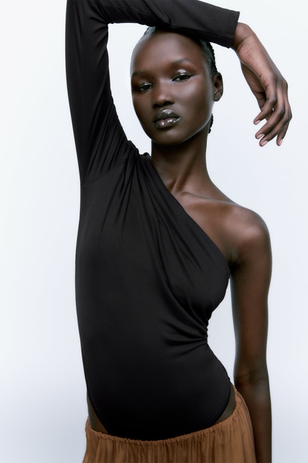 Asymmetric Bodysuit from Zara