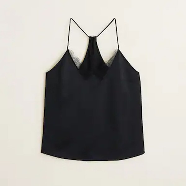Lace Suspenders Top from Mango