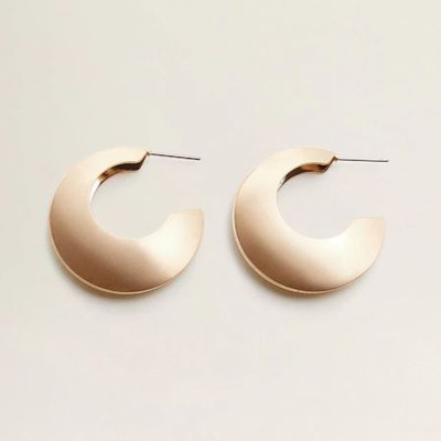 Metallic Hoop Earrings from Mango