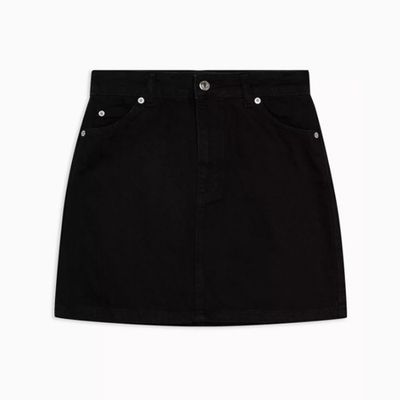 High-Waisted Denim Skirt from Topshop