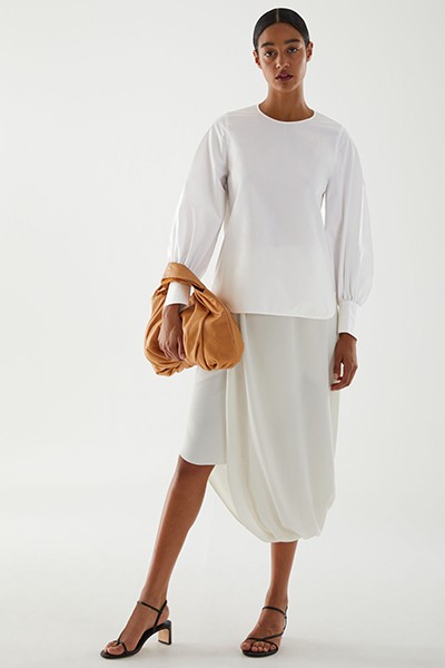 Organic Cotton Oversized Cuff Top