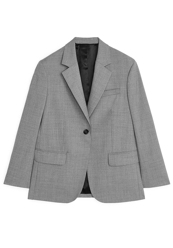 Oversized Wool Hopsack Blazer from Arket