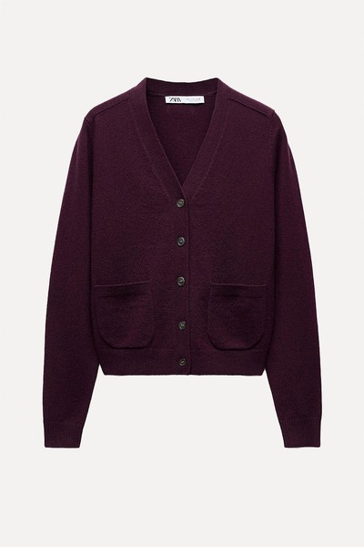 100% Wool Basic Cardigan