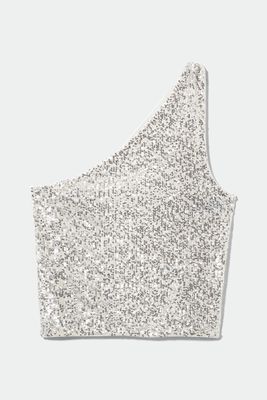 One Shoulder Sequins Top from Weekday