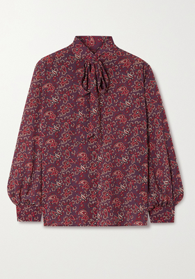 Paisley-Print Crepon Blouse from ALEXACHUNG