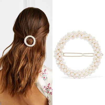 Gold-Tone Pearl Hairclip from Rosantica