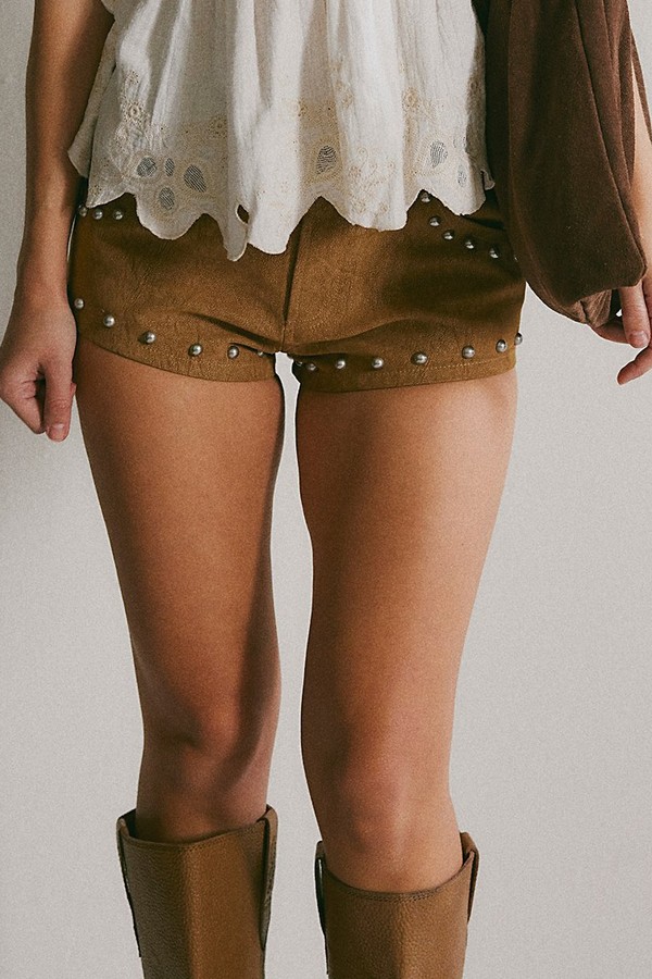 We The Free The Cool Kid Suede Micro Shorts
