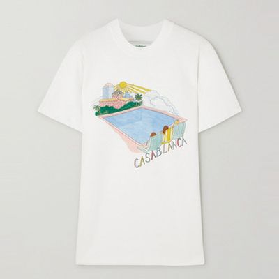 Printed Cotton-Jersey T-Shirt from Casablanca