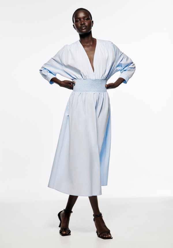 Dress With Wide Elastic Waist from Zara