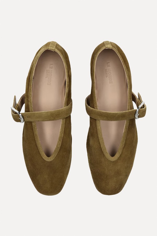 Suede Stella Ballet Flats from Le Monde Béryl
