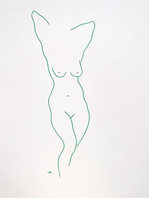 Christabel Blackburn, Green Nude