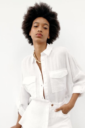 Oversized Linen Shirt 