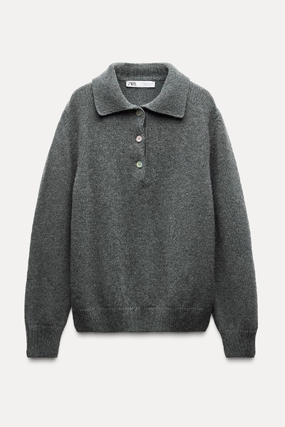 Cashmere Polo Sweater from Zara