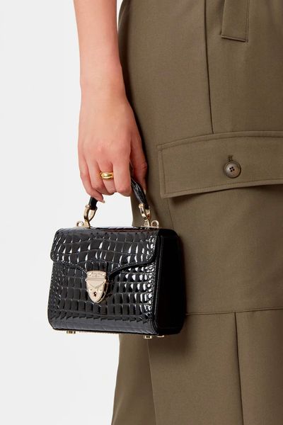 Mini Mayfair Bag Patent Croc