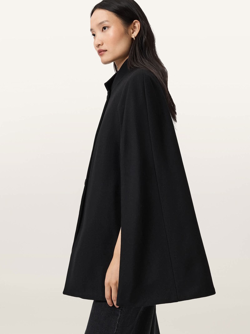 Lunis Wool Cape Coat
