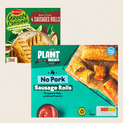 No Pork Sausage Rolls from Plant Menu
