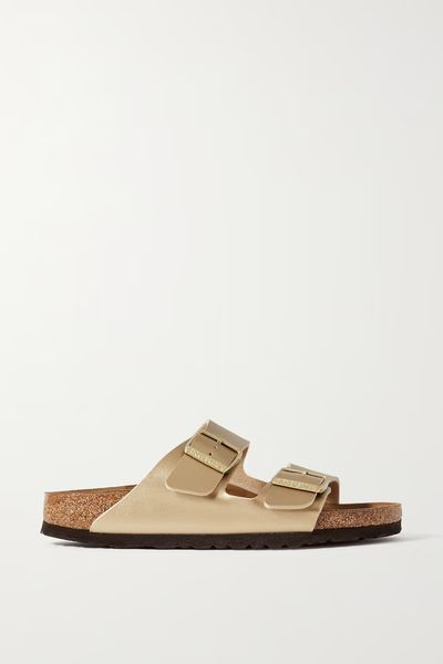 Arizona Metallic Leather Sandals from Birkenstock