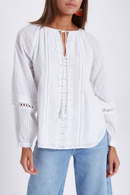 Crochet Lace Smock Top  from River Island