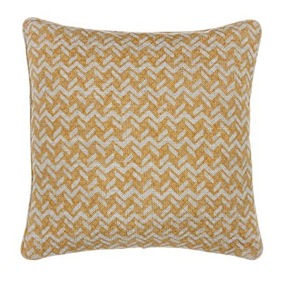Small Square Cushion in Yellow Chiltern Linen from Fermoie