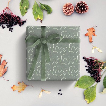 Mistletoe Wrapping Paper from Butterflyn Toadstool