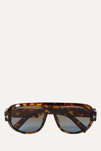 Blake Aviator-Style Tortoiseshell Acetate Sunglasses from Tom Ford Eyewear