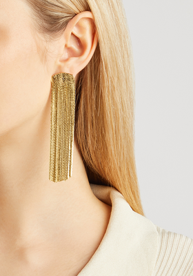 Grand Fil D'Or Gold-Plated Drop Earrings from Anissa Kermiche