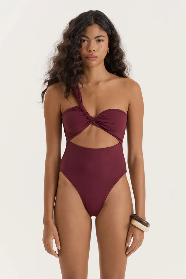 Twist Front Cut Out Swimsuit from 4th & Reckless