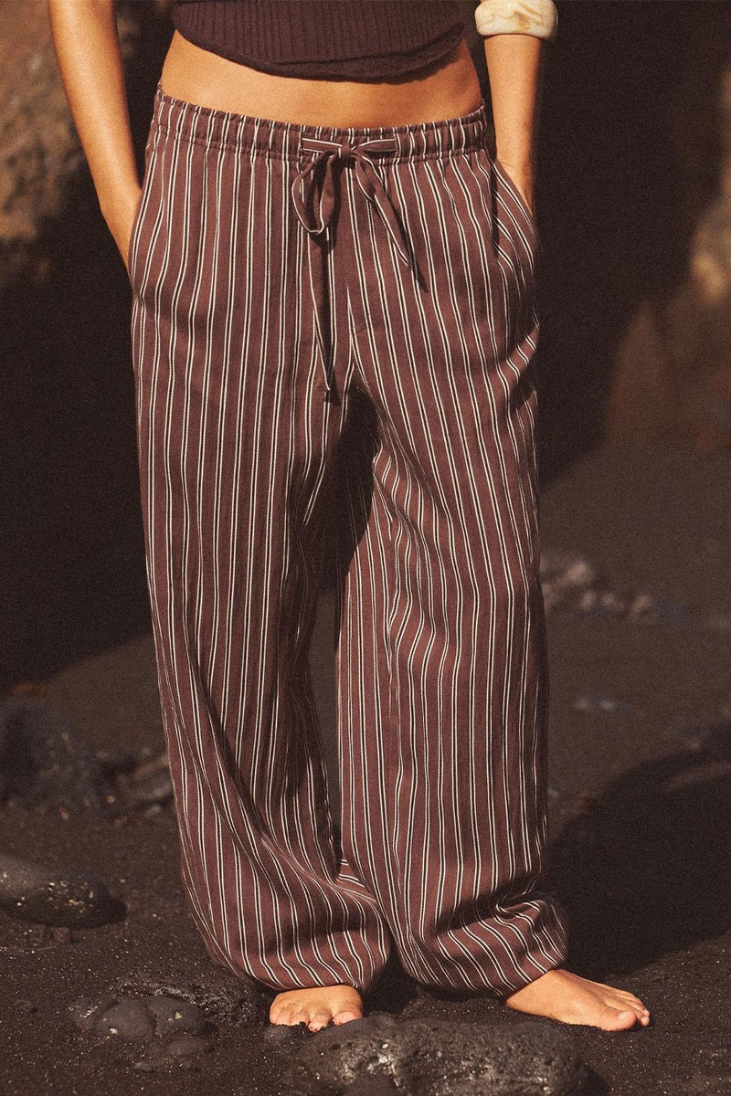 Straight Trousers With Drawstring
