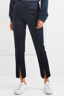 Cropped Cotton-Blend Corduroy Skinny Pants from Frame