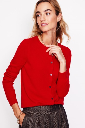 Eva Cashmere Crew Cardigan from Boden