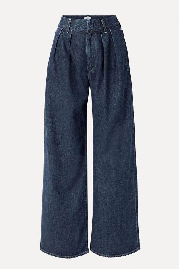 Petra Pleated High-Rise Wide-Leg Jeans from Citizens Of Humanity