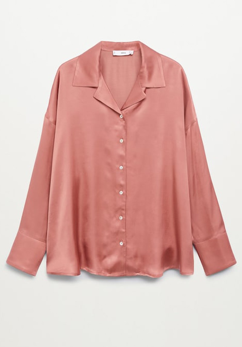 Satin Pyjama Shirt from Mango