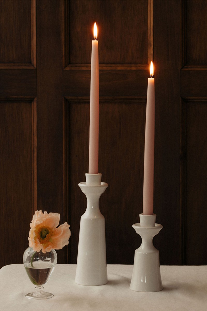 Set Of 6 Danish Taper Candles  from Rebecca Udall